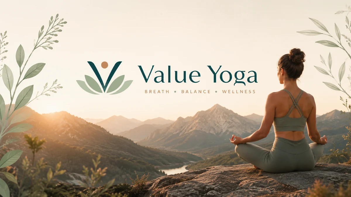 Woman meditating in Value Yoga activewear