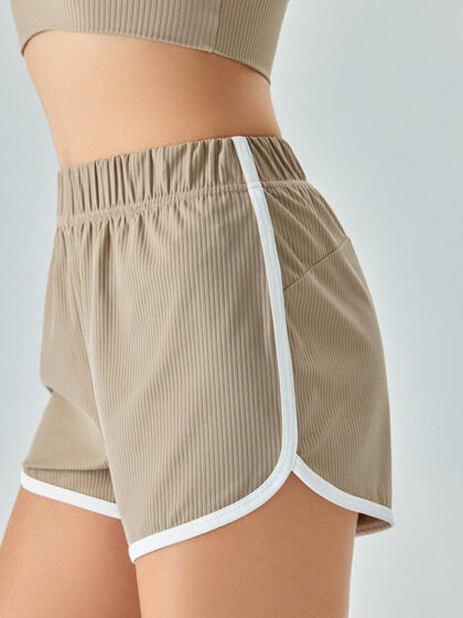 Sweat-Wicking, Freedom-Fitting, High-Rise Ribbed Gym Shorts: Take Your Workouts to the Next Level