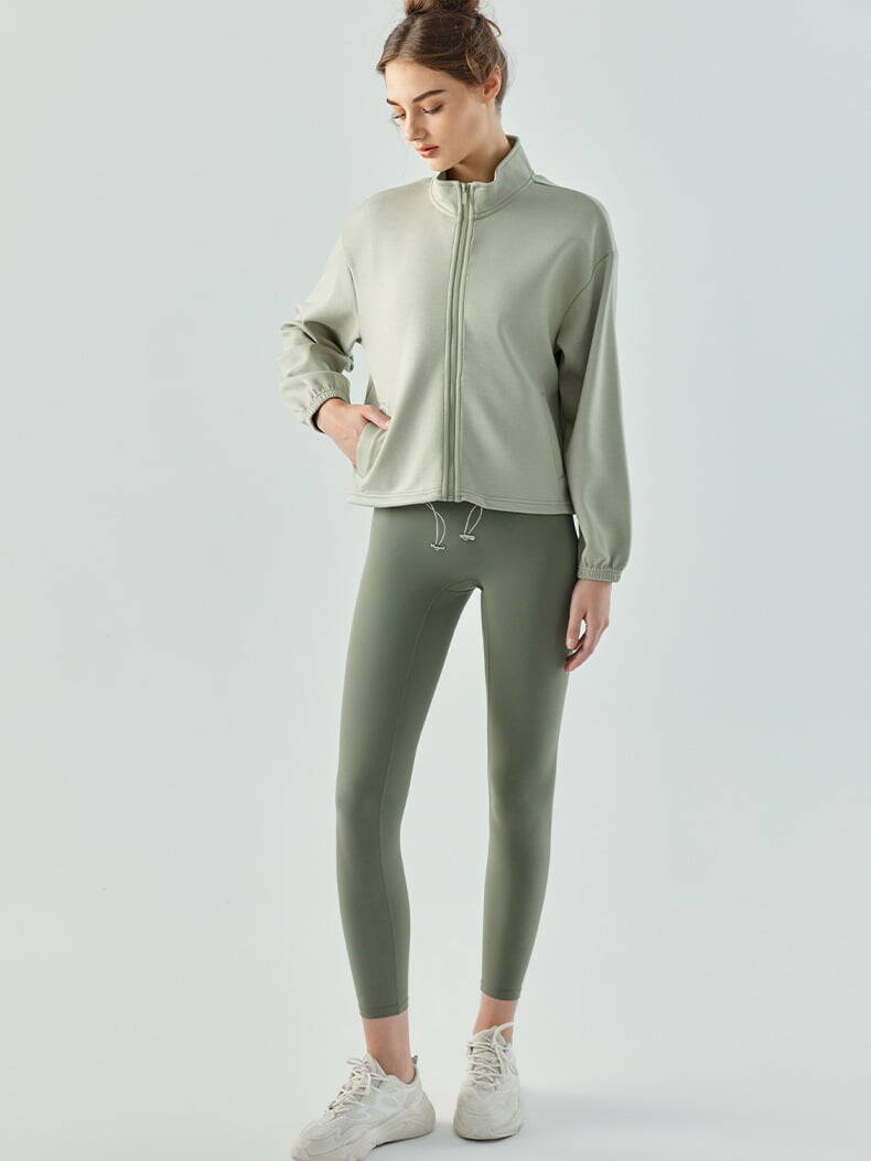 Autumn/Winter Women's Drawstring Yoga Coat