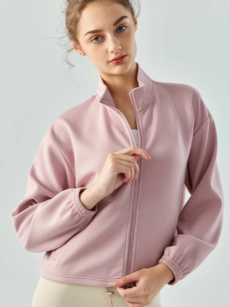 Cozy Womens Autumn/Winter Drawstring Yoga Jacket - Perfect for Relaxation & Exercise!