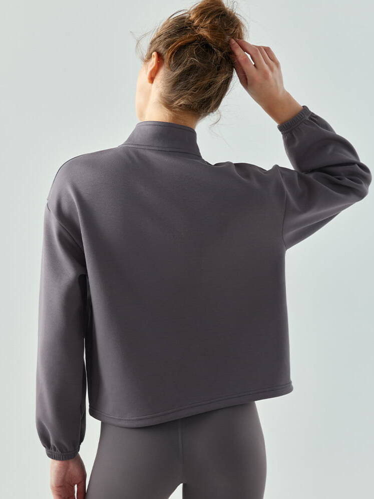 Ladies Drawstring Yoga Jacket for Autumn/Winter - Perfect for Chilly Workouts!