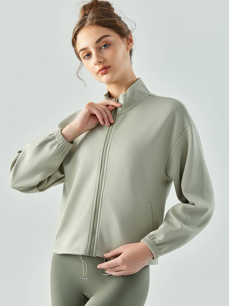 Luxurious Autumn/Winter Womens Drawstring Yoga Coat - Soft, Breathable Comfort for the Season