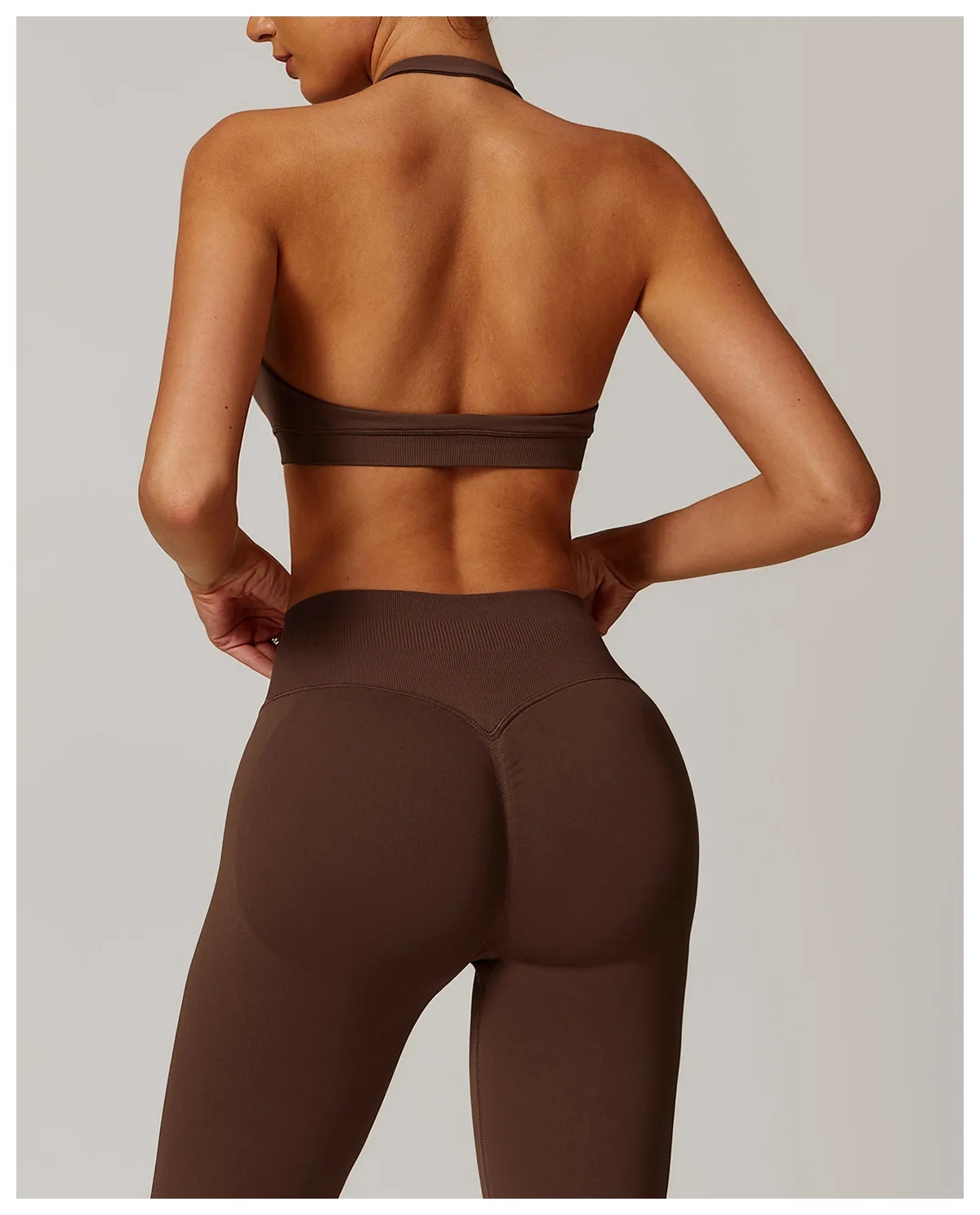 Seamless Yoga Bra Breathable Shock Proof Square Neck Support - Image 10