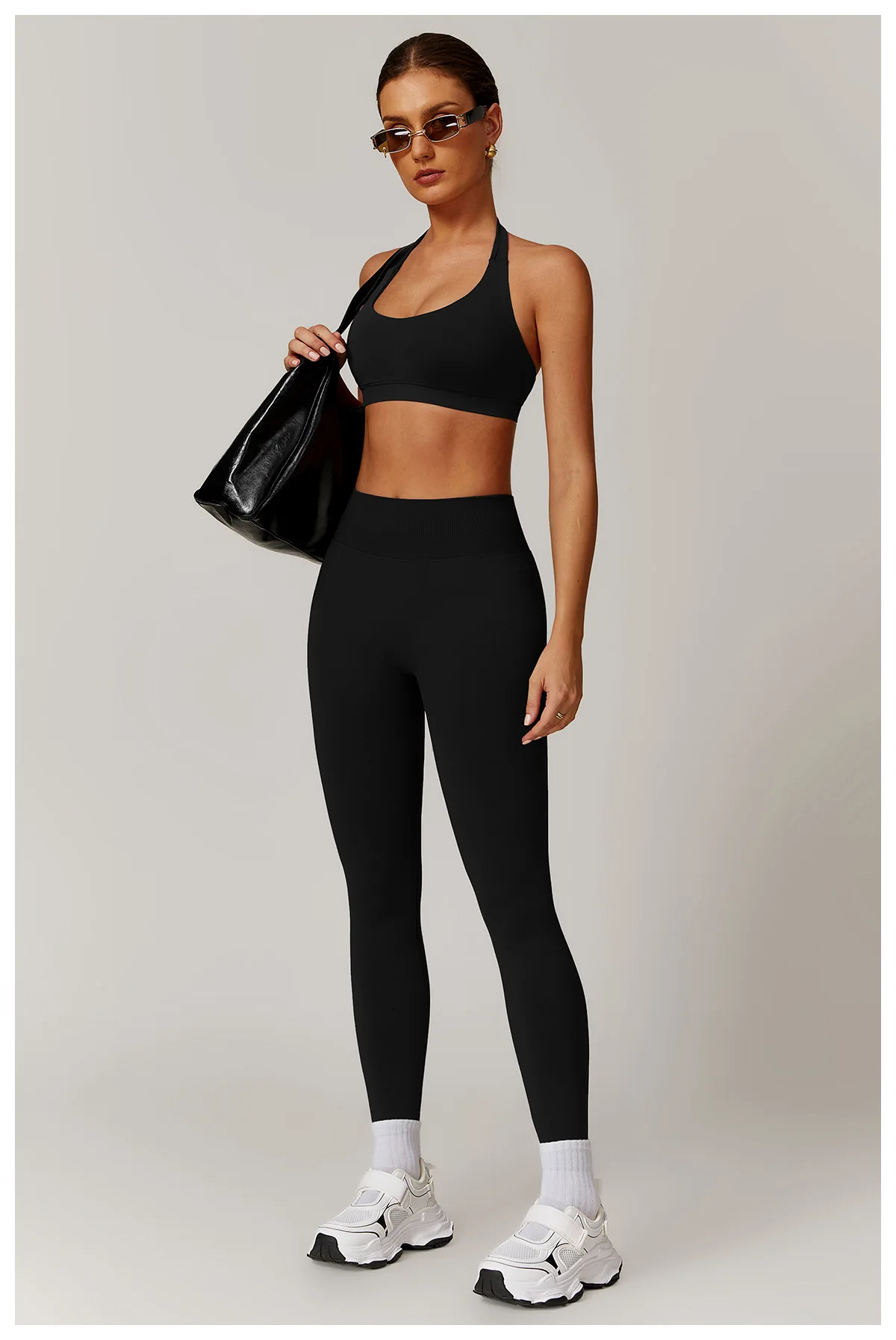Seamless Yoga Bra Breathable Shock Proof Square Neck Support - Image 16