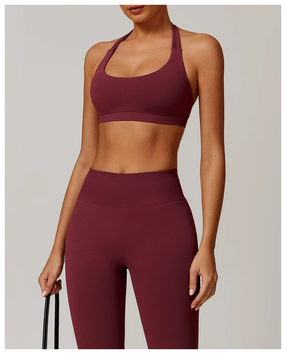 Seamless Yoga Bra Breathable Shock Proof Square Neck Support - Image 19