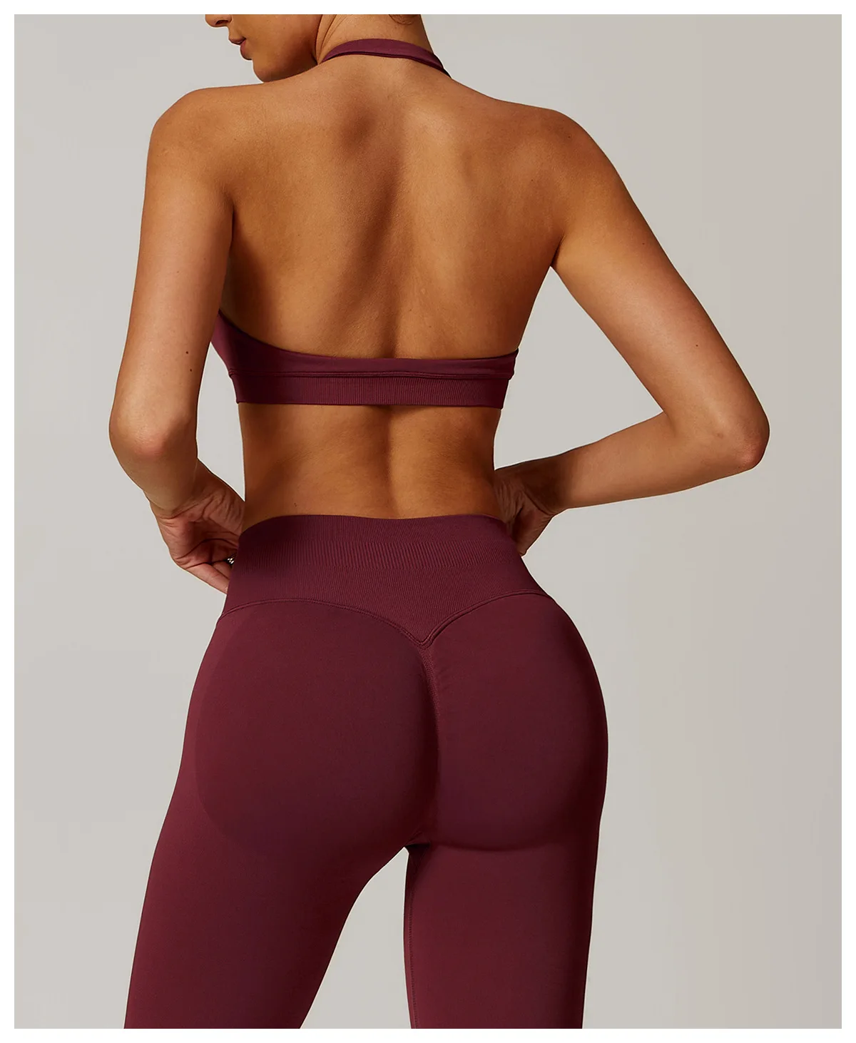 Seamless Yoga Bra Breathable Shock Proof Square Neck Support - Image 18