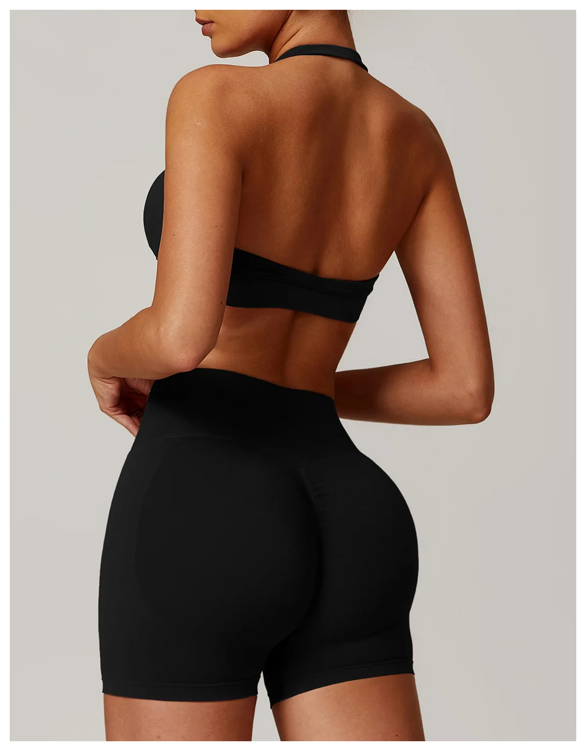 Seamless Yoga Bra Breathable Shock Proof Square Neck Support - Image 14