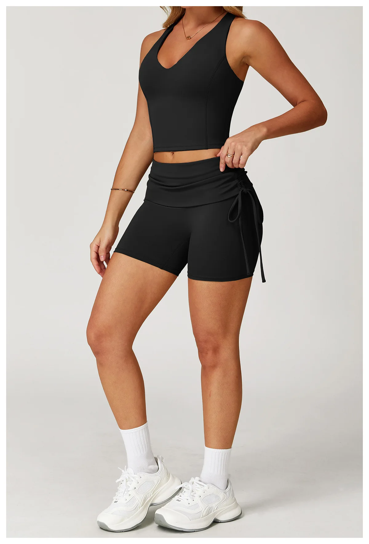 Effortlessly Chic: 2-Piece Yoga Set for Women - Versatile Workout Tracksuit with Push-Up Sport Bra and Leggings - Perfect for Gym, Running, and Fitness Activities
