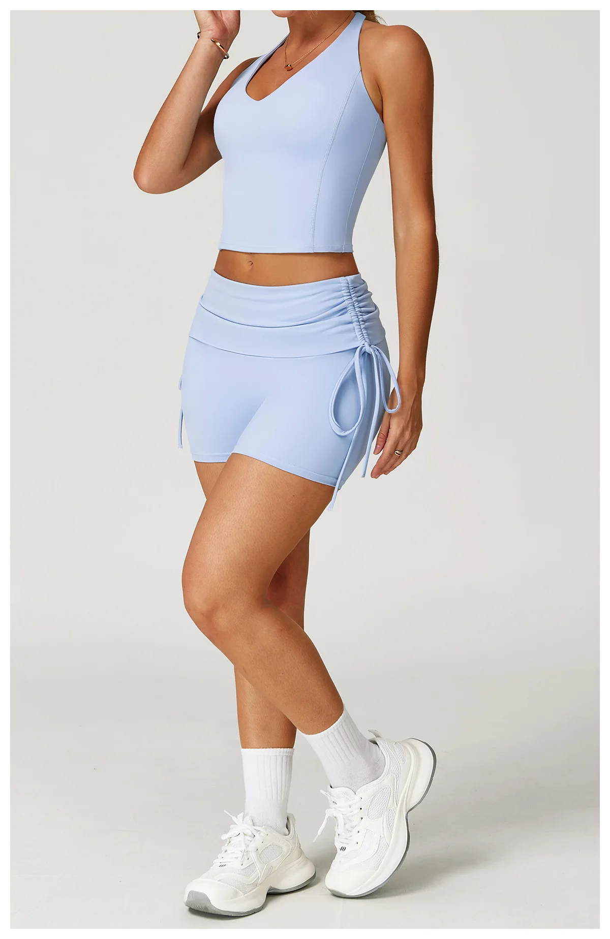 Sexy 2-Piece Yoga Set: Ultimate Workout Sets for Women - Push Up Your Fitness Game with this Sporty Tracksuit, Gym Clothes, and Athletic Leggings Suit!