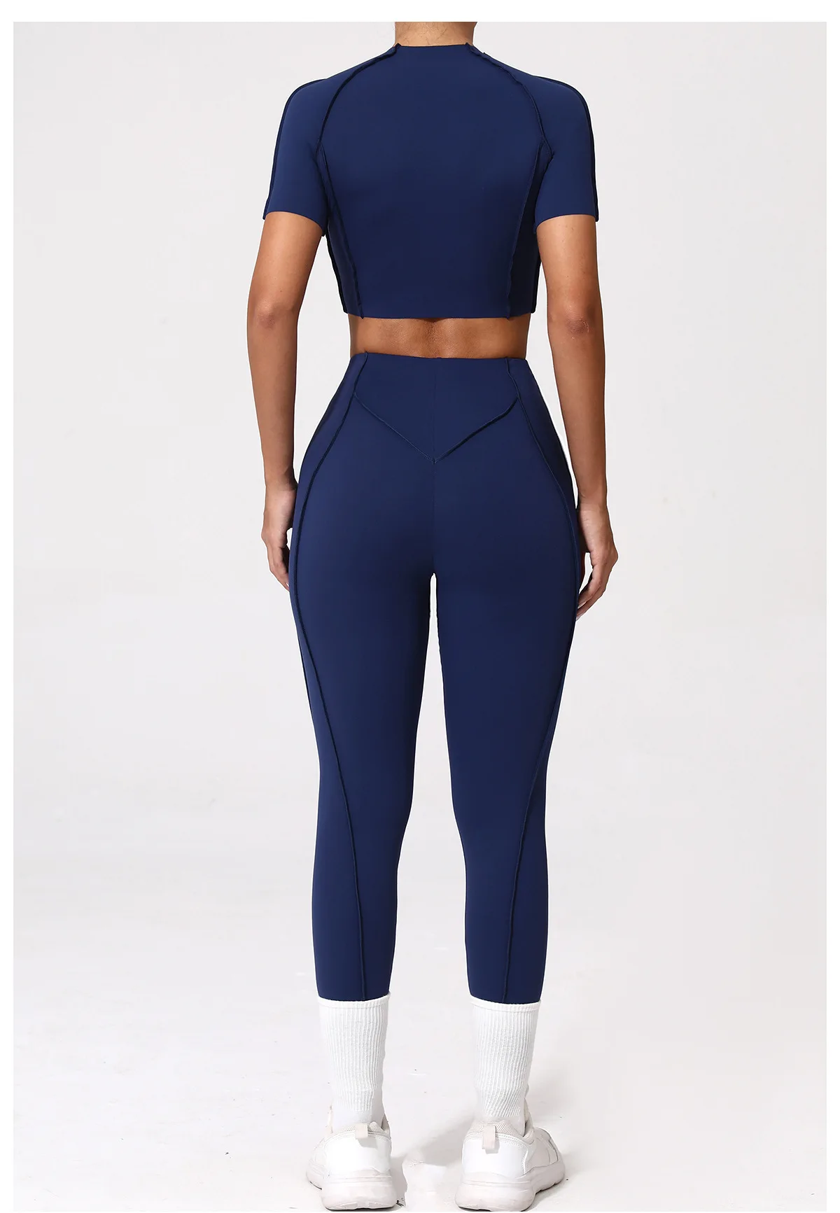 Sexy and Sweat-Proof: Womens Fitness Suit Yoga Sets for a Hot Workout! High Waist Leggings and Short Sleeves Sportswear for a Killer Gym Look