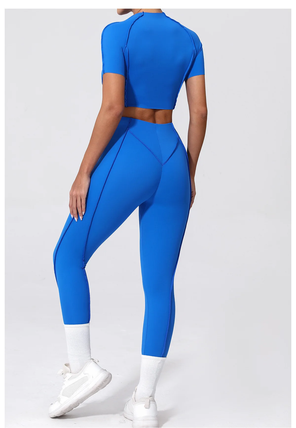 Unleash Your Inner Goddess: Versatile Womens Fitness Suit with Seductive Short Sleeves, High Waist Leggings, and Sports Suits for Yoga, Workouts, and Gym Sessions