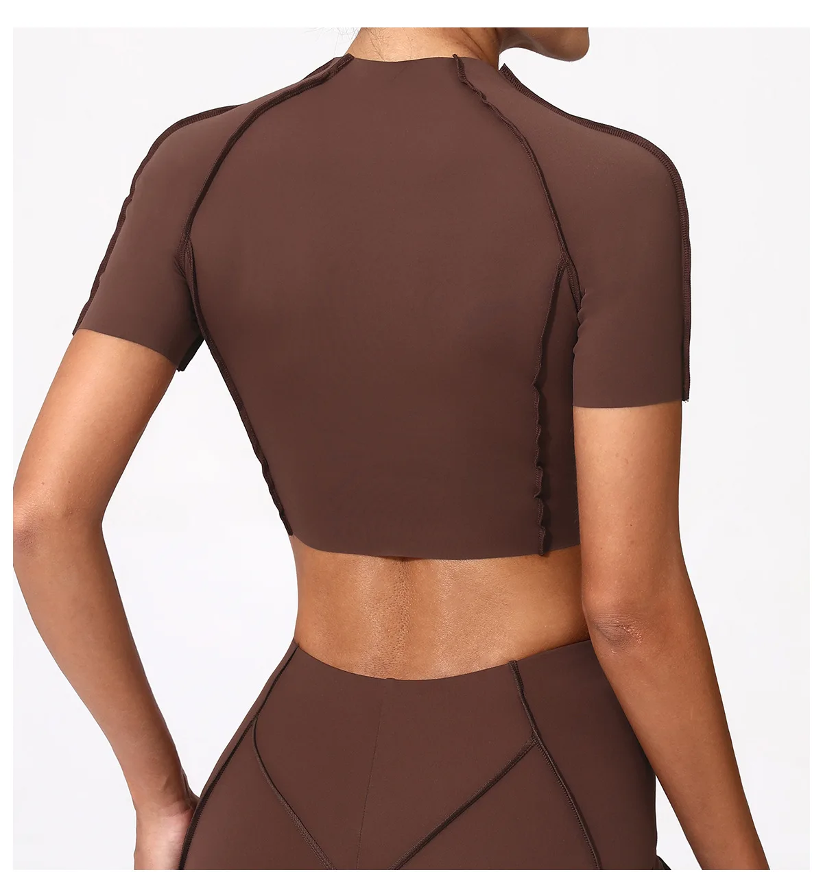 Upgrade Your Workout Wardrobe with Our Fresh and Fashionable Womens Summer Running Tee - Short Sleeve, Round Neck, Breathable, Stretchy, and Slimming for Ultimate Gym and Yoga Performance