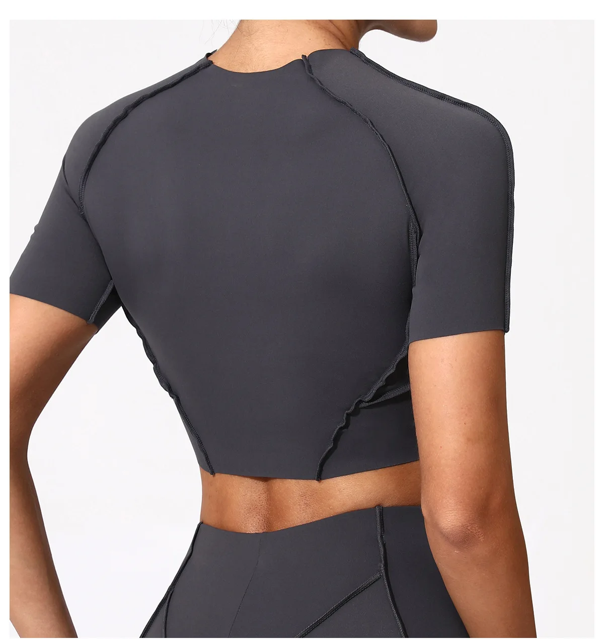 Indulge in the Sensual Comfort of Our Latest Womens Summer Workout Short Sleeve T-Shirt - Perfect for Running, Yoga, and Beyond! Stay Cool and Sexy in this Breathable, Stretchy, and Slim-Fitting Round Neck Active