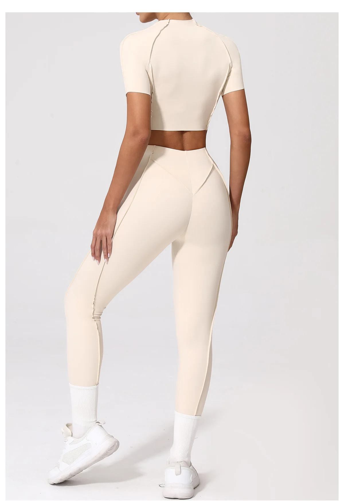 Empower Your Workout: Womens Fitness Suit Yoga Sets with Sporty Chic Style, Short Sleeves, High Waist Leggings, and Gym-Ready Sportswear for a Full Range of Activities