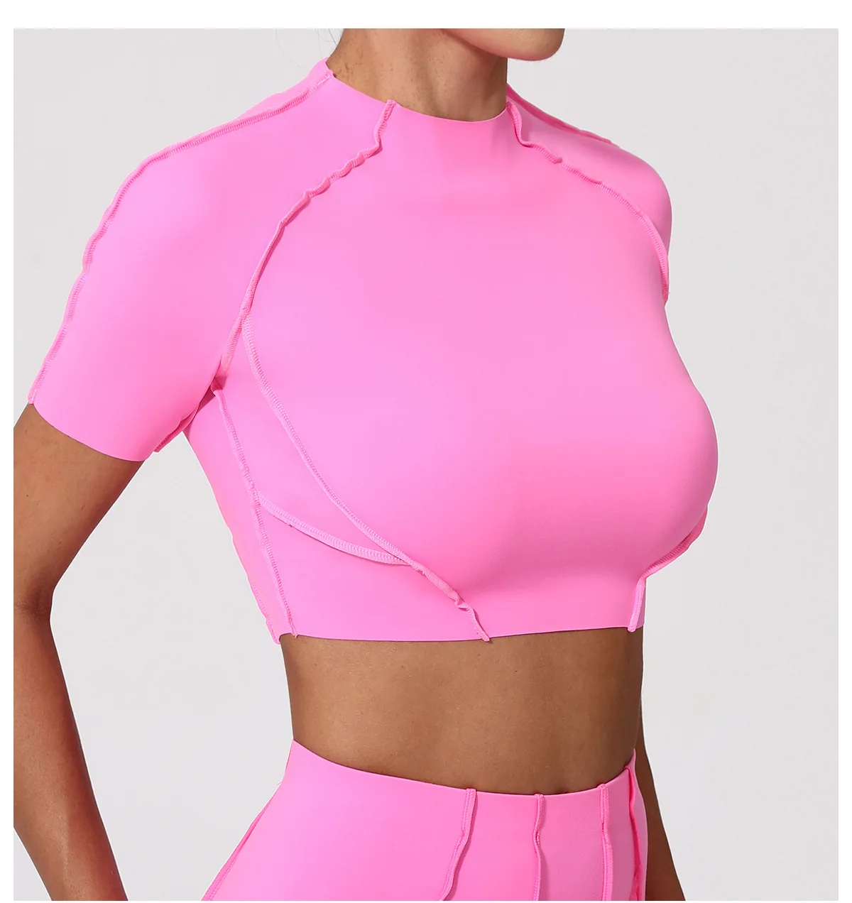 Empower Your Fitness: Versatile Womens Summer Running T-Shirt with Short Sleeves, Round Neck, Breathable Fabric, and Stretchy Fit for Gym, Yoga, and Active Living