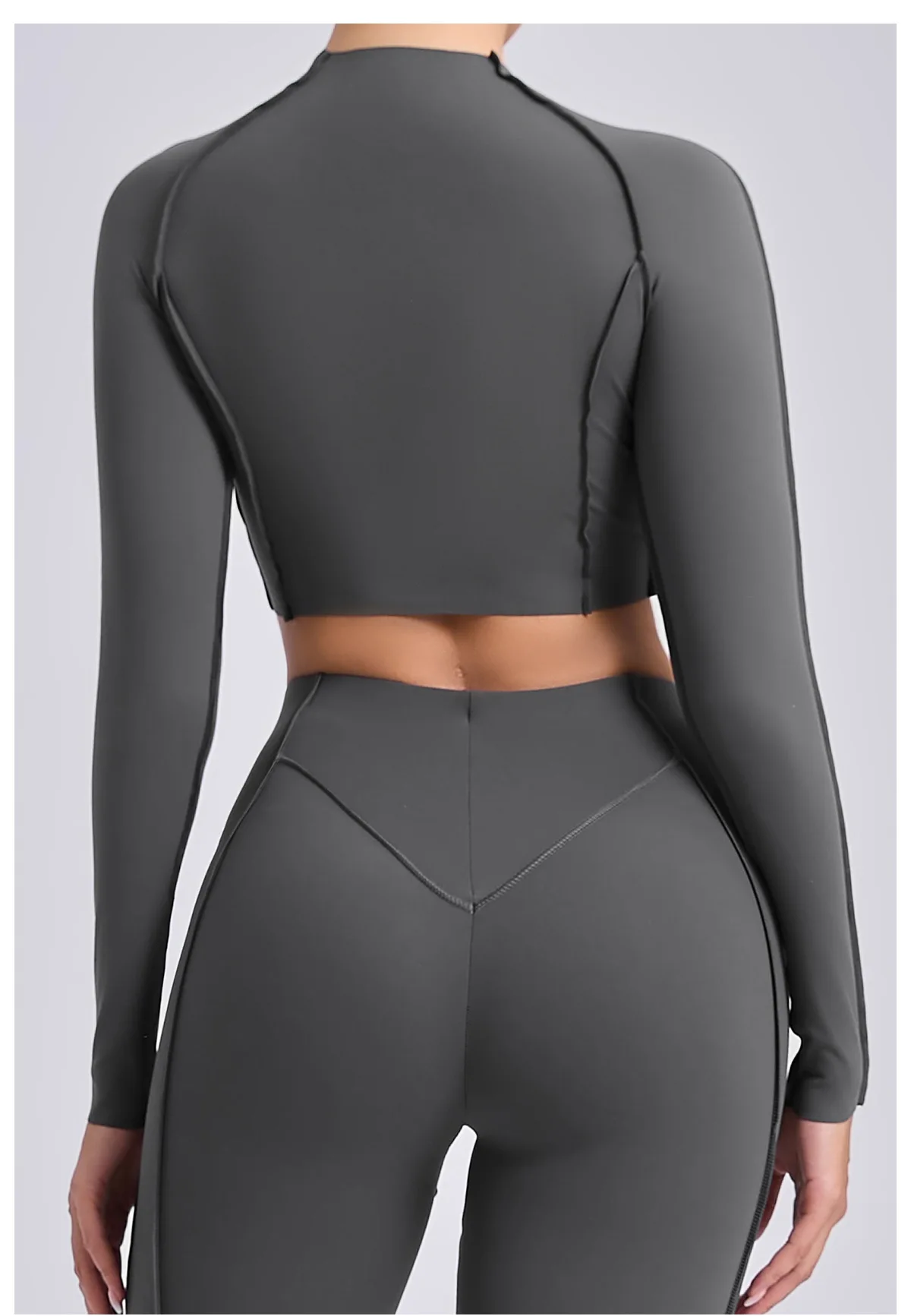 Empower Your Workout with our Versatile and Chic Womens Long Sleeve Gym T-shirt - Perfect for Pilates, Yoga, and Running - Elastic and Stylish Active Wear for Fitness Enthusiasts
