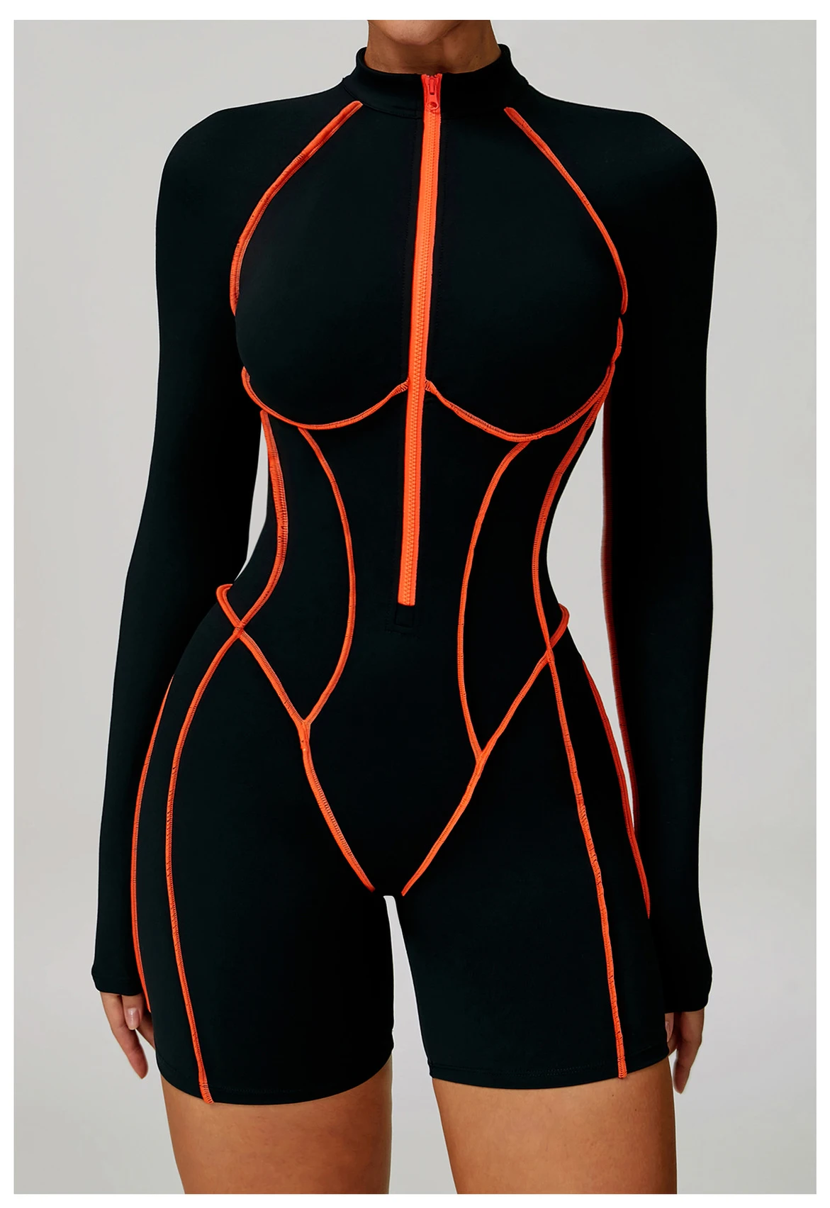 Unleash Your Inner Goddess: Empowering Gym Set for Women - Long Sleeved Jumpsuit, Training Yoga Suit, Push Up Bodysuits, and More! Elevate Your Fitness Game with this All-Inclusive Sportswear Collection