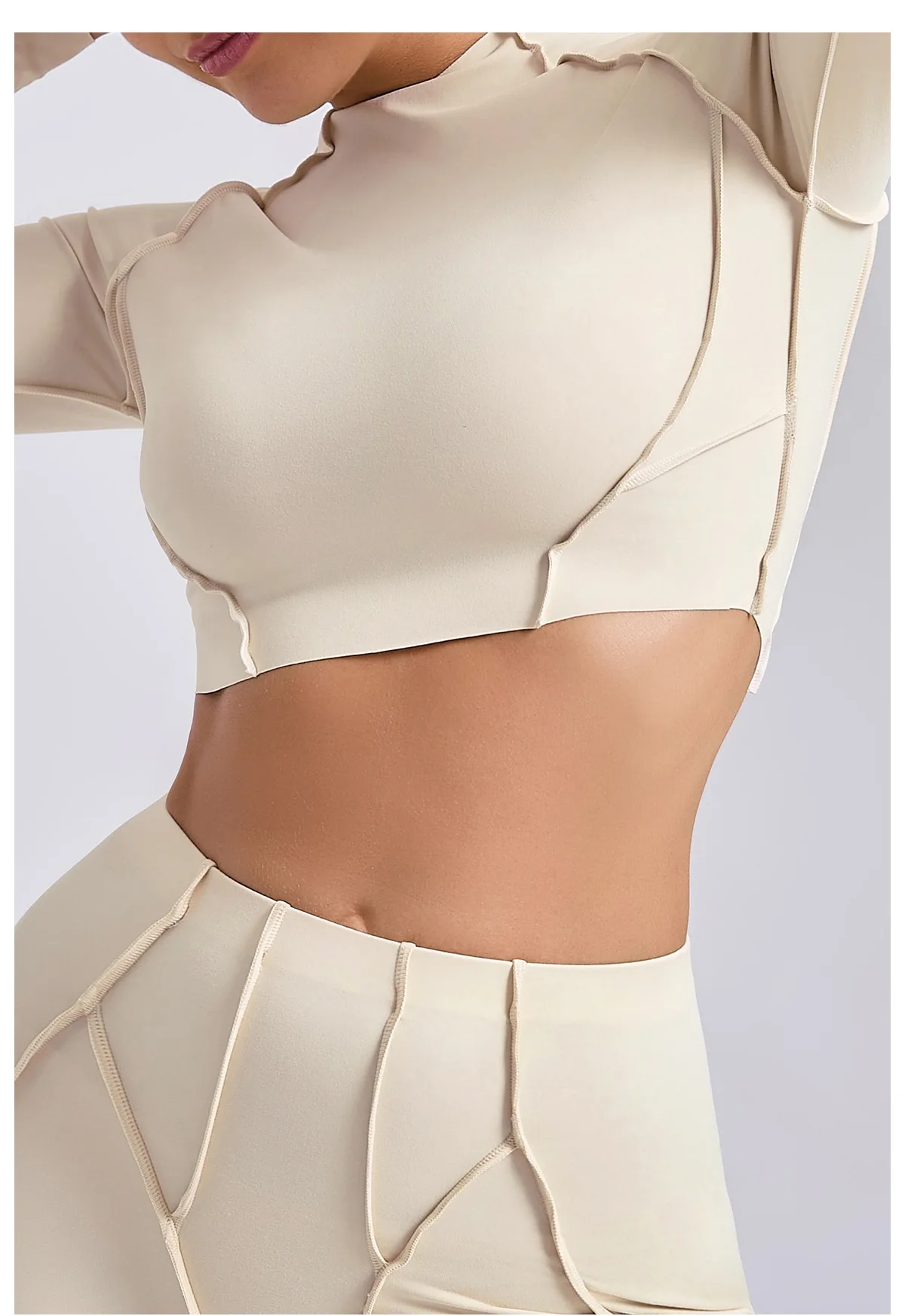 Stylish and Versatile Womens Fitness Shirt for Pilates, Yoga, and Running - Long Sleeve Workout Top with Elasticized Design - Gym T-shirt for Active Ladies - Feminine and Functional Athletic Wear for a Wide Range of Sports Activities