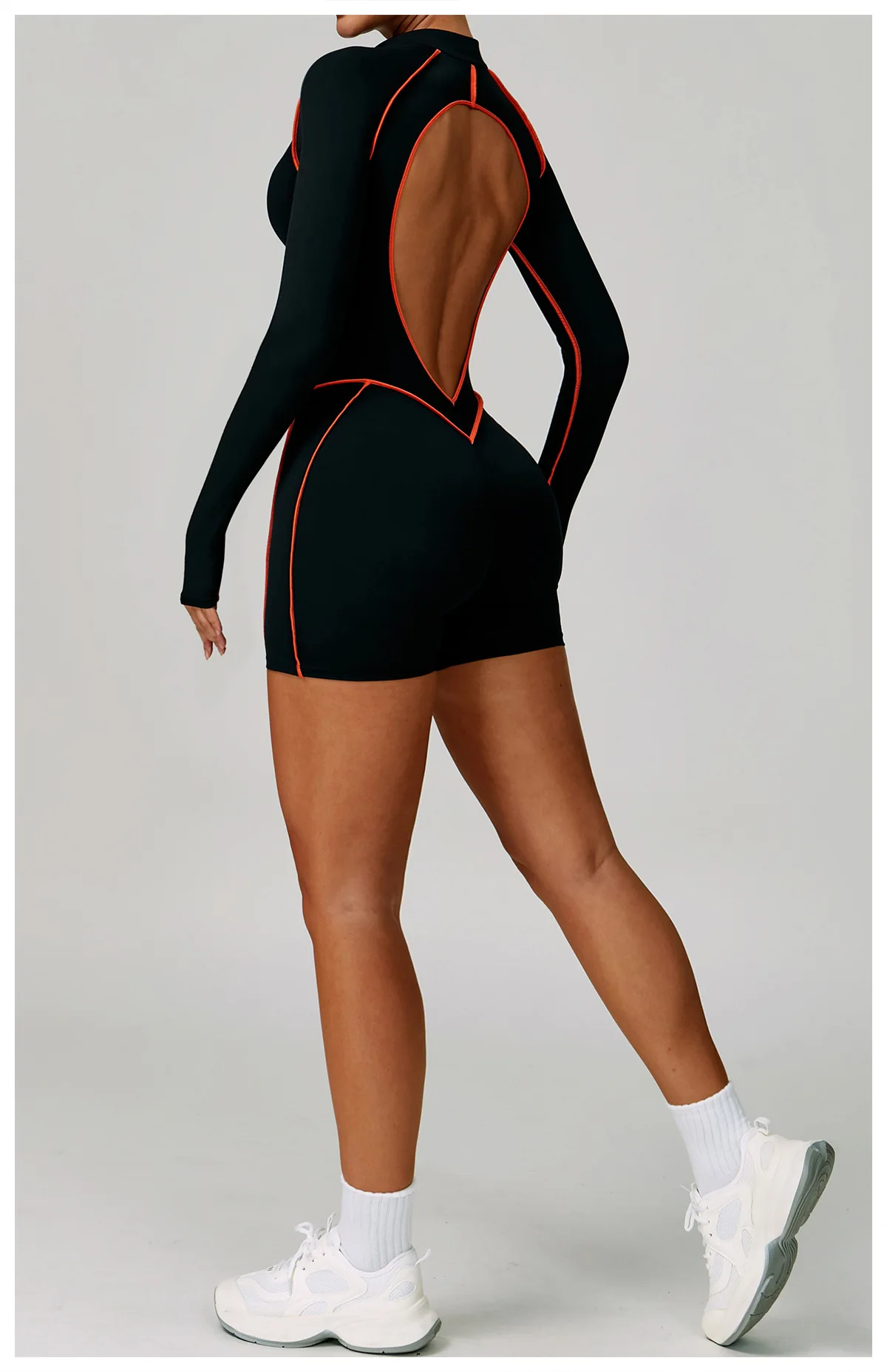 Empower Your Fitness Journey with our Luxurious Gym Set: Womens Long-Sleeved Jumpsuit for Training, Yoga, and Sportswear - Featuring Push-Up Technology and Fitness Rompers for the Modern Woman