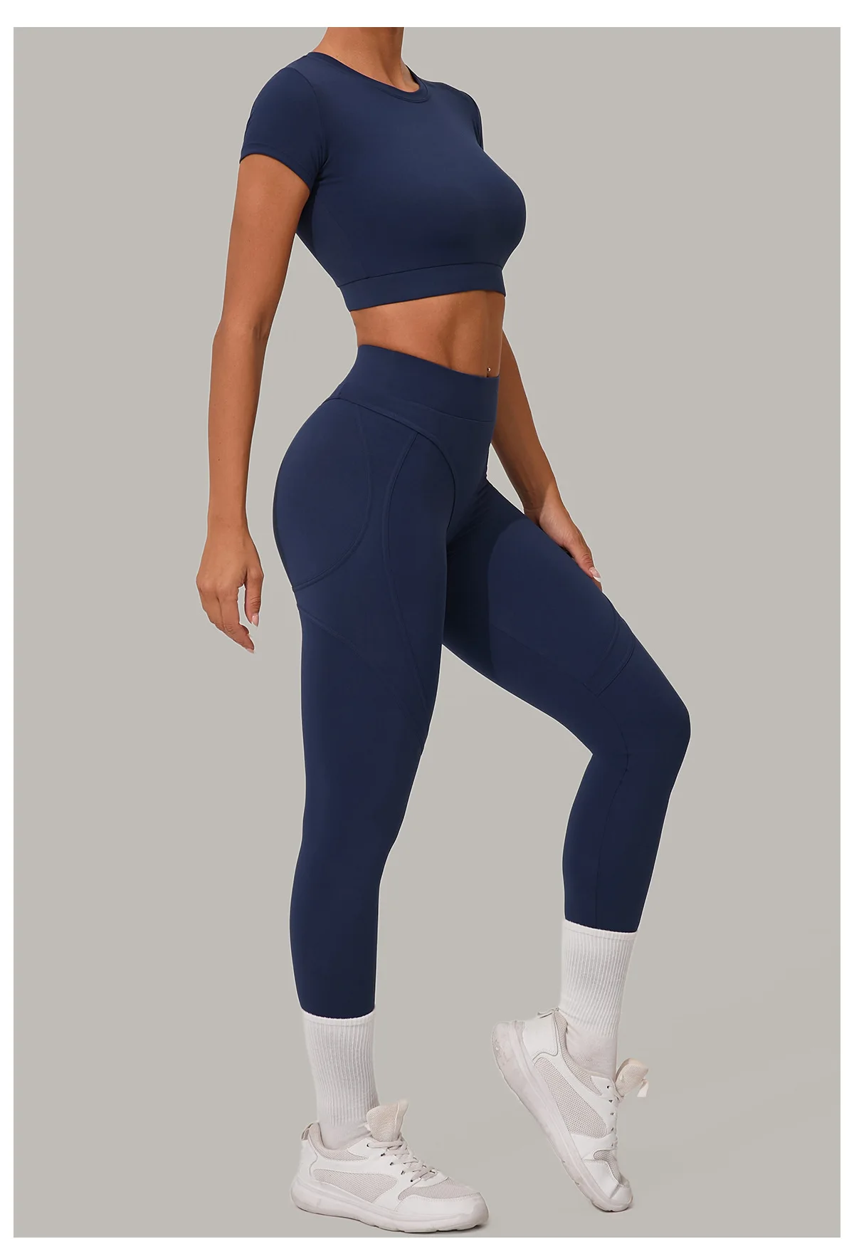 Ultra‑Soft Booty Sculpt Leggings Seamless Contour Yoga Pants - Image 2