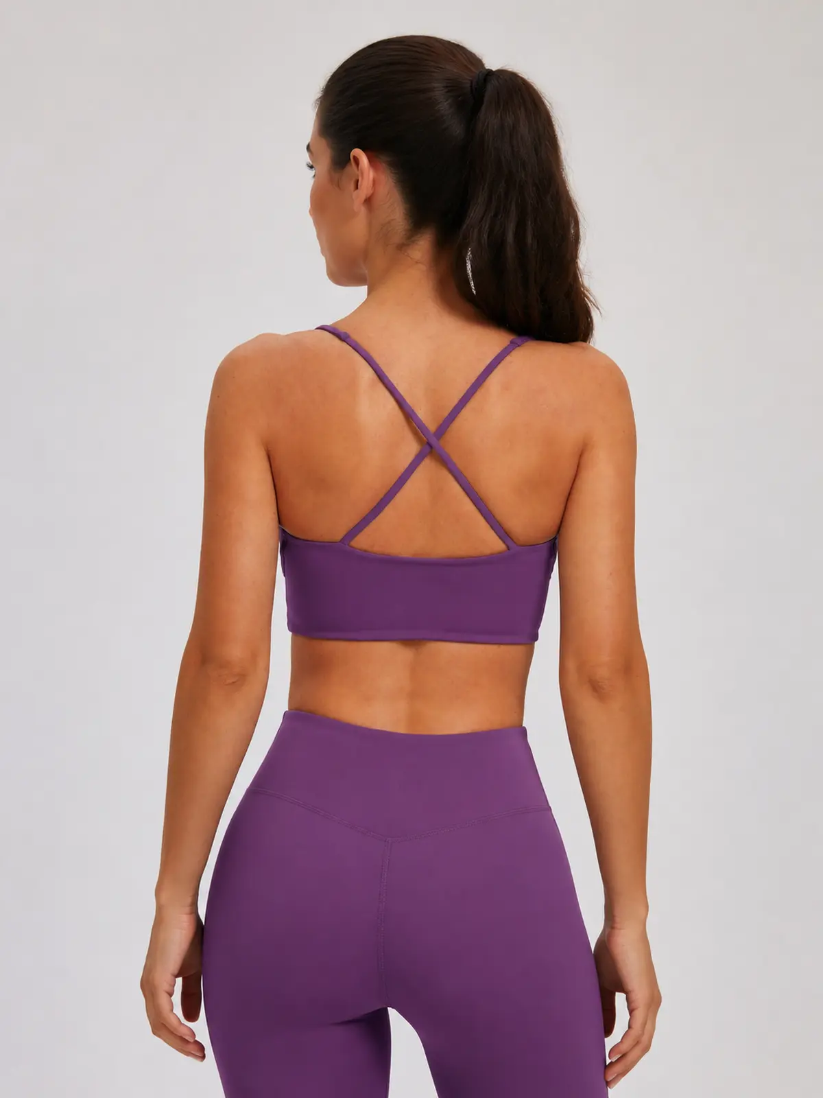 Arcveil Motion Scoop-Neck Longline Sports Bra — purple — general — authoritative variation match