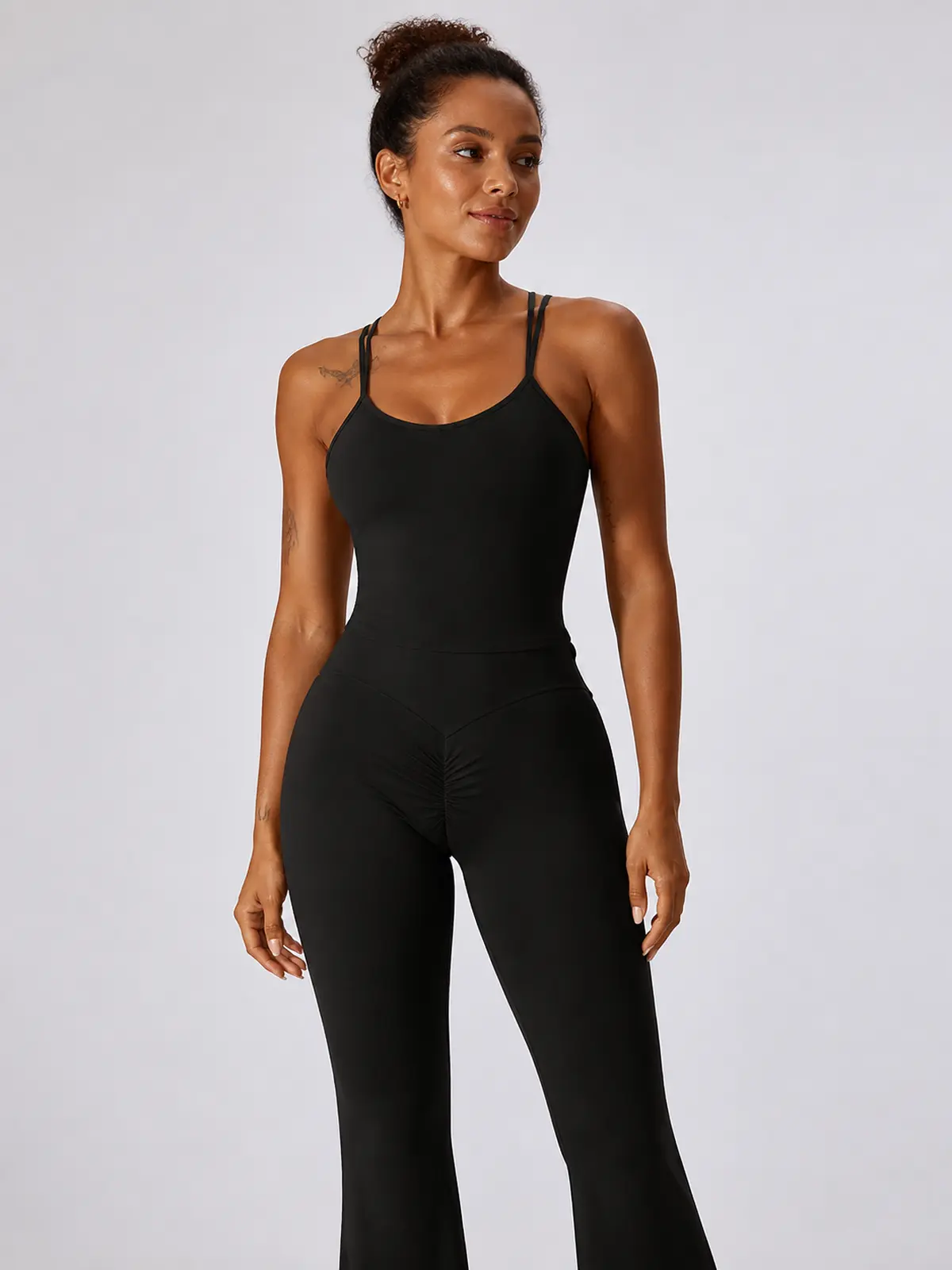Aster Pause Cropped Tank Top — black — general — assigned human anchor cluster