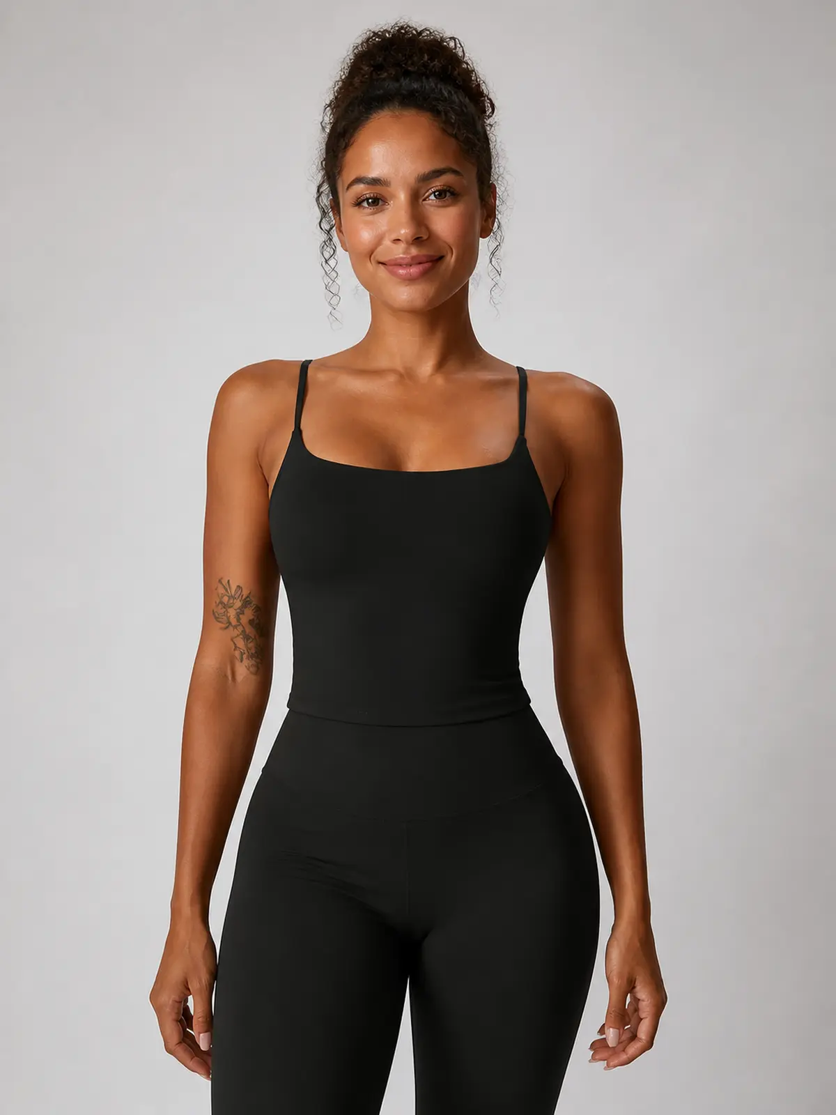 Aster Pause Cropped Tank Top — black — general — authoritative variation match