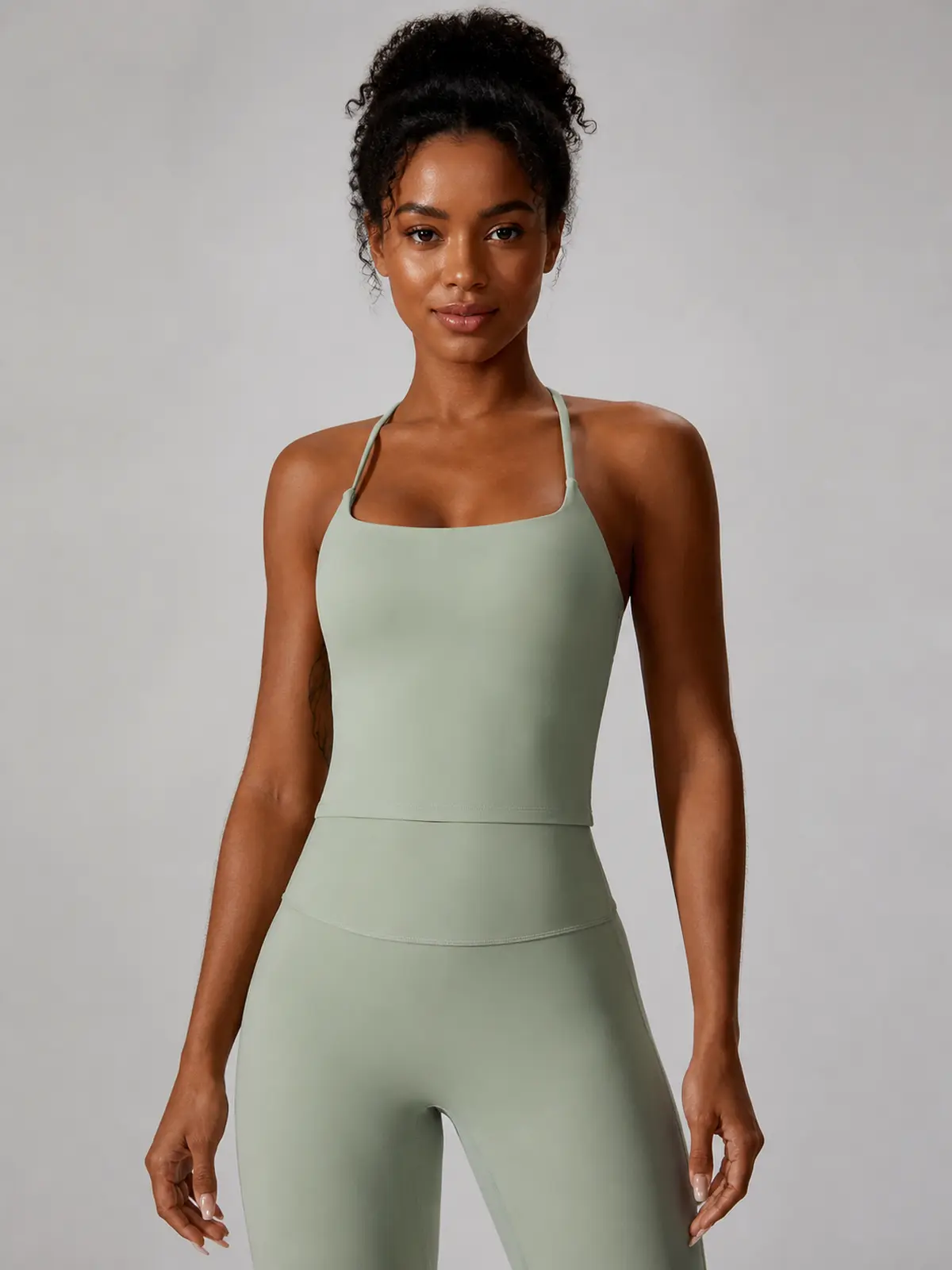 Aster Pause Cropped Tank Top — light sage green — general — authoritative variation match