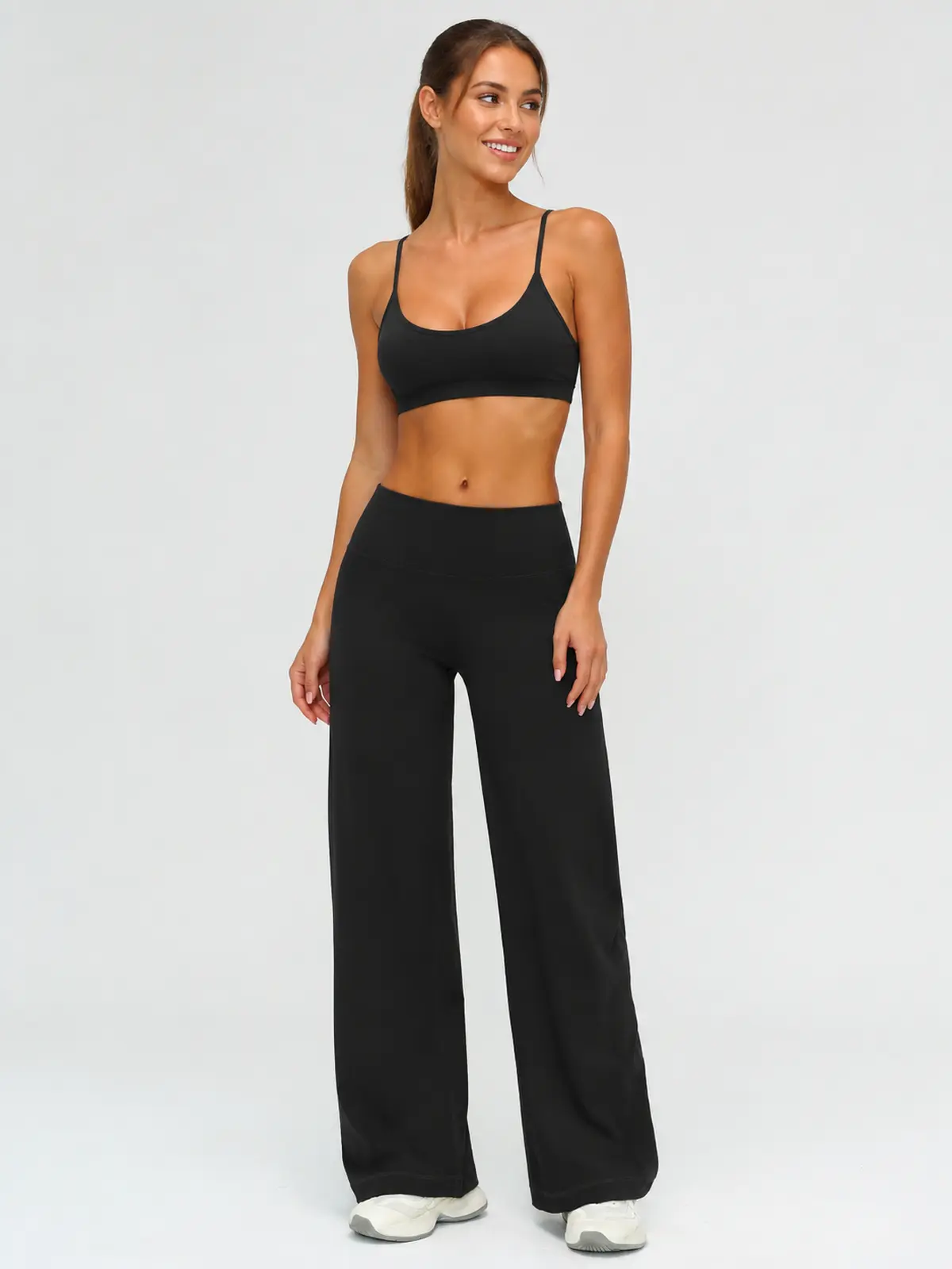 Asterine Passage High-Rise Flare Yoga Pants — black — flare-leggings — authoritative variation image