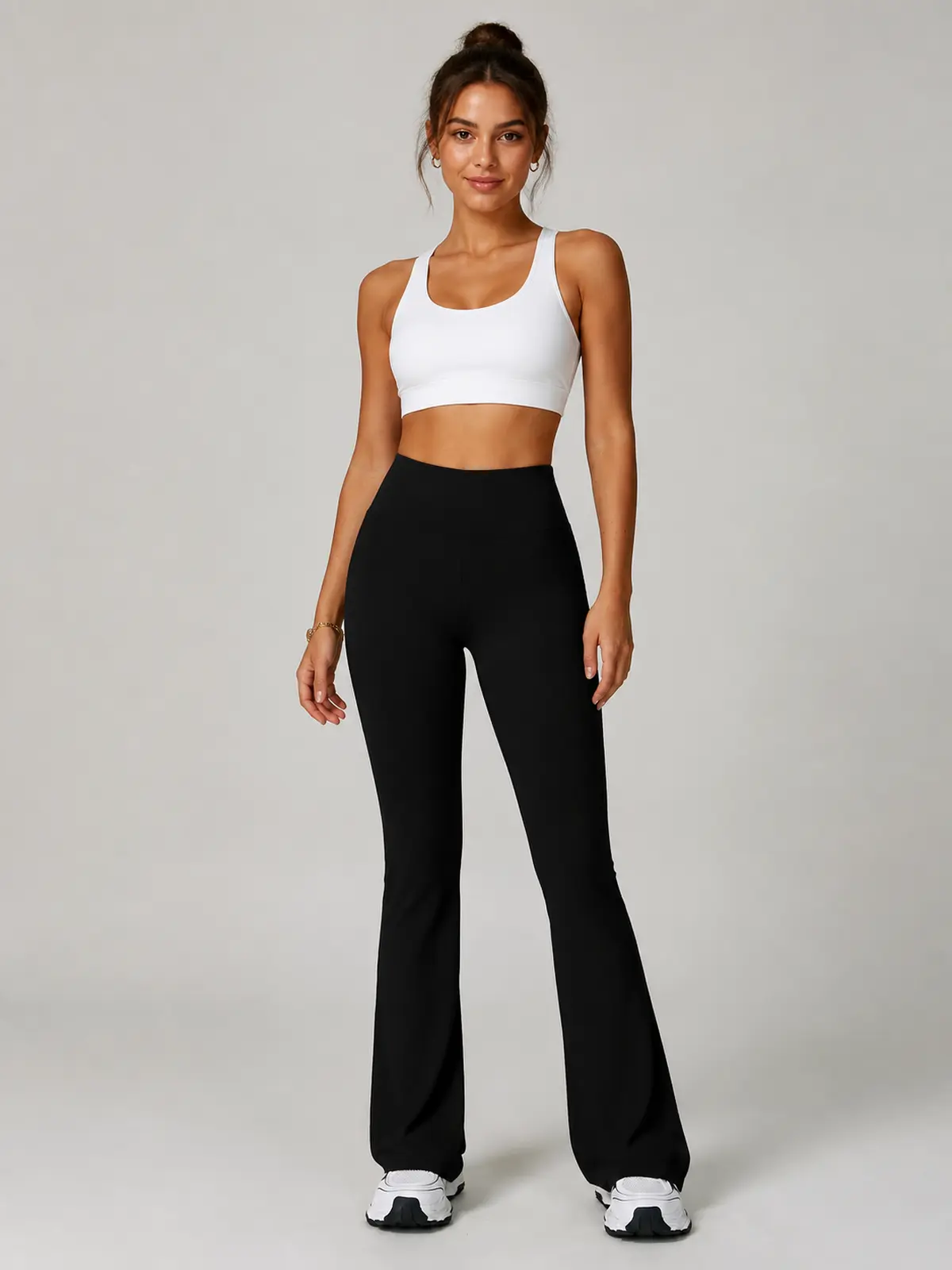 Boreal Sweep High-Rise Flare Leggings — black — flare-leggings — authoritative variation match