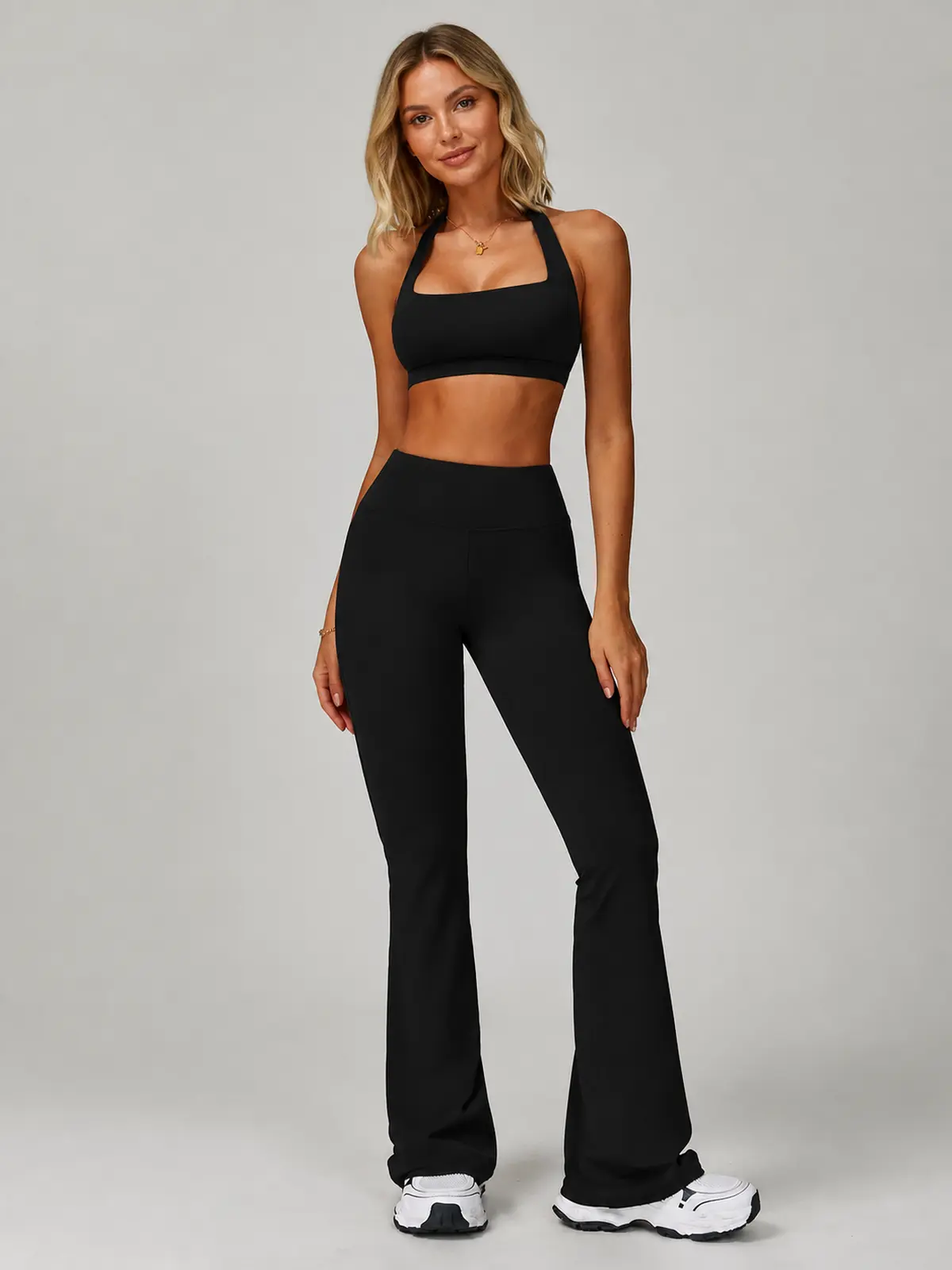 Boreal Sweep High-Rise Flare Leggings — black — general — authoritative variation match