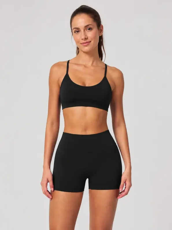 Contour Ember High-Rise Bike Shorts — black — bike-shorts — authoritative variation match