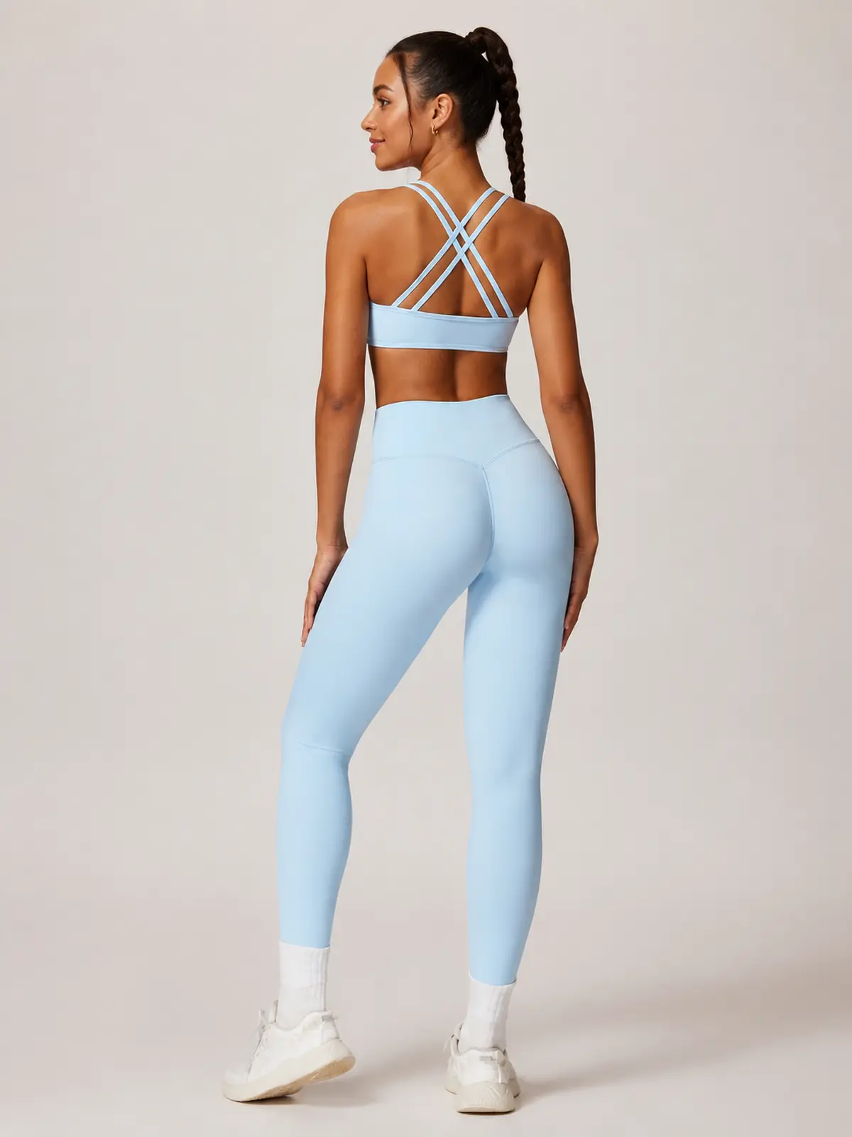 Emberline Studio High-Rise Full-Length Leggings — light sky blue — general — authoritative variation match