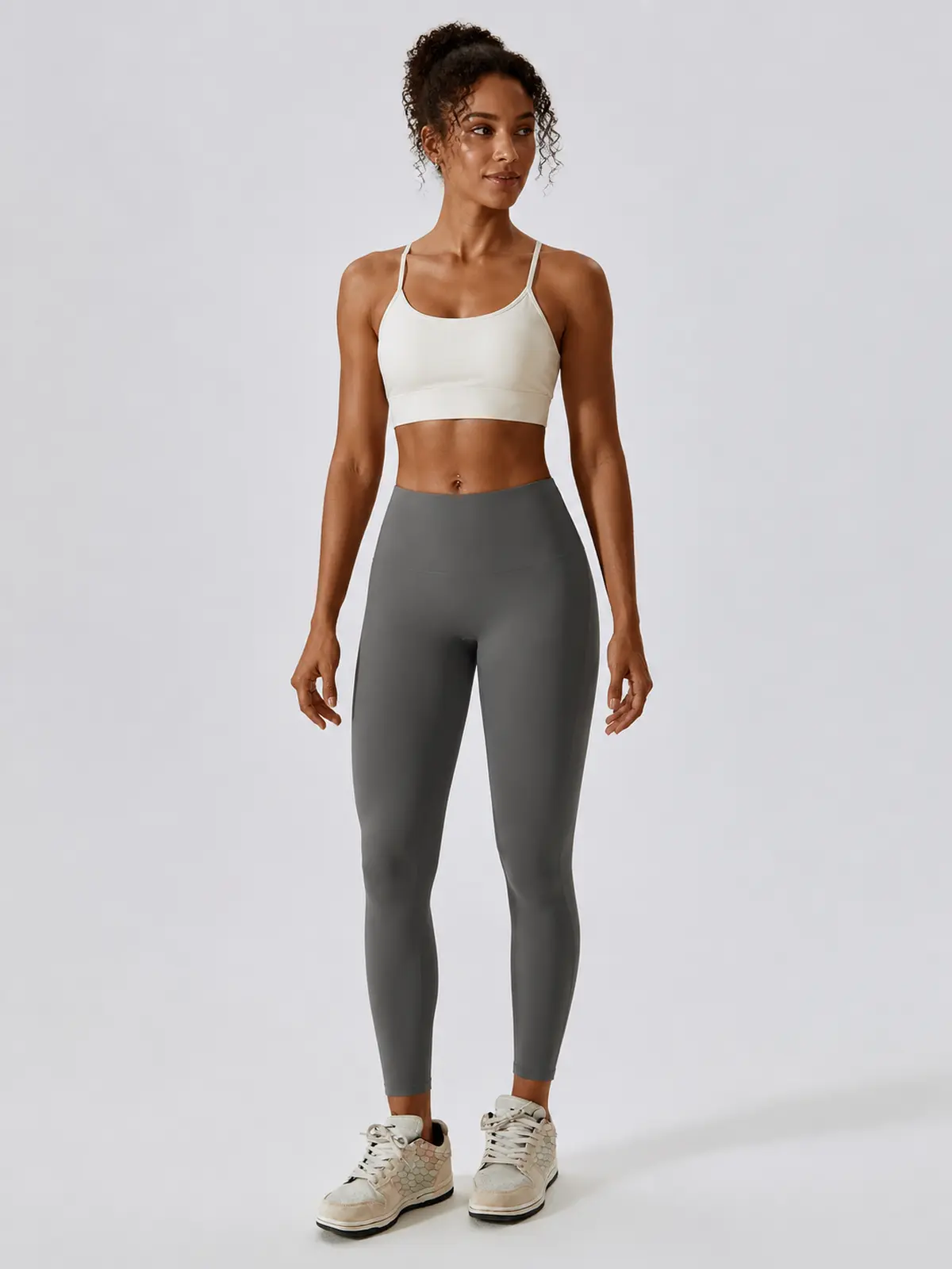 Fjord Cadence High-Rise Full-Length Yoga Leggings — gray — authoritative variation match
