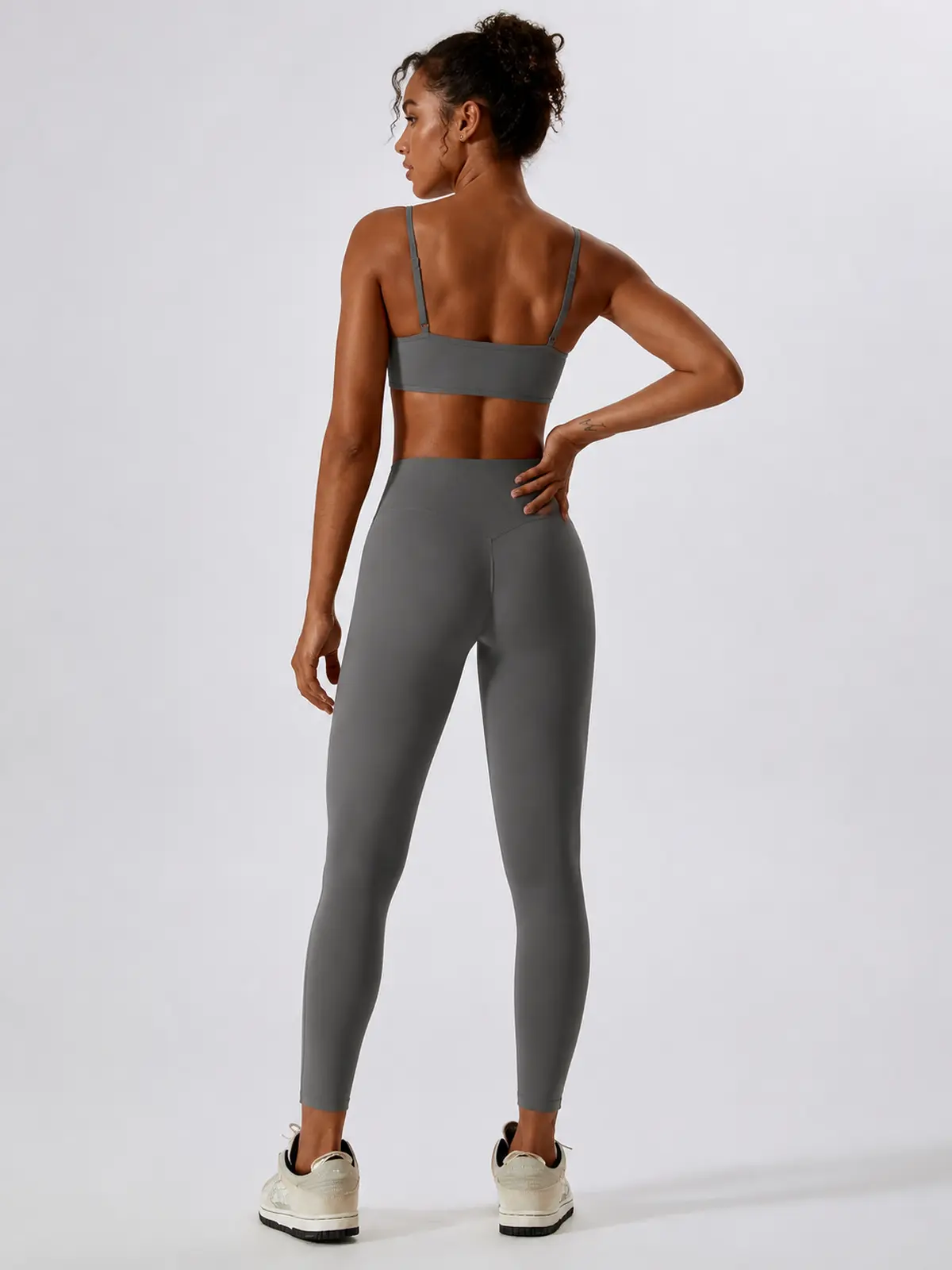 Fjord Cadence High-Rise Full-Length Yoga Leggings — gray — authoritative variation match