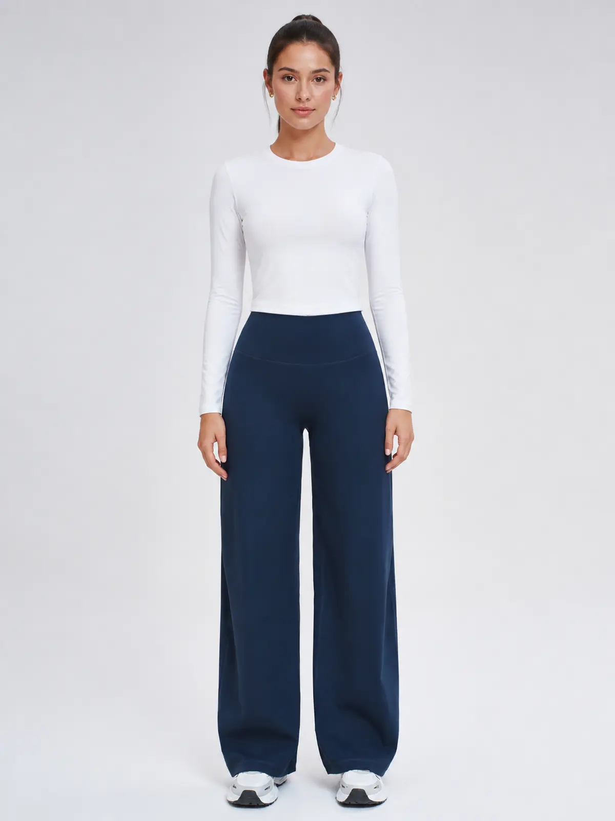 Harbor Verse High-Rise Flare Leggings — studio portrait