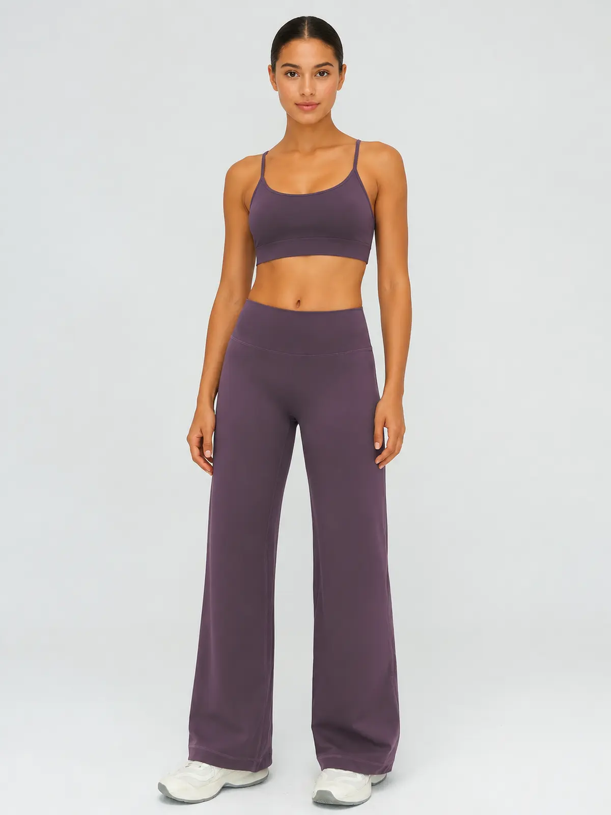 Harbor Verse High-Rise Flare Leggings — studio portrait