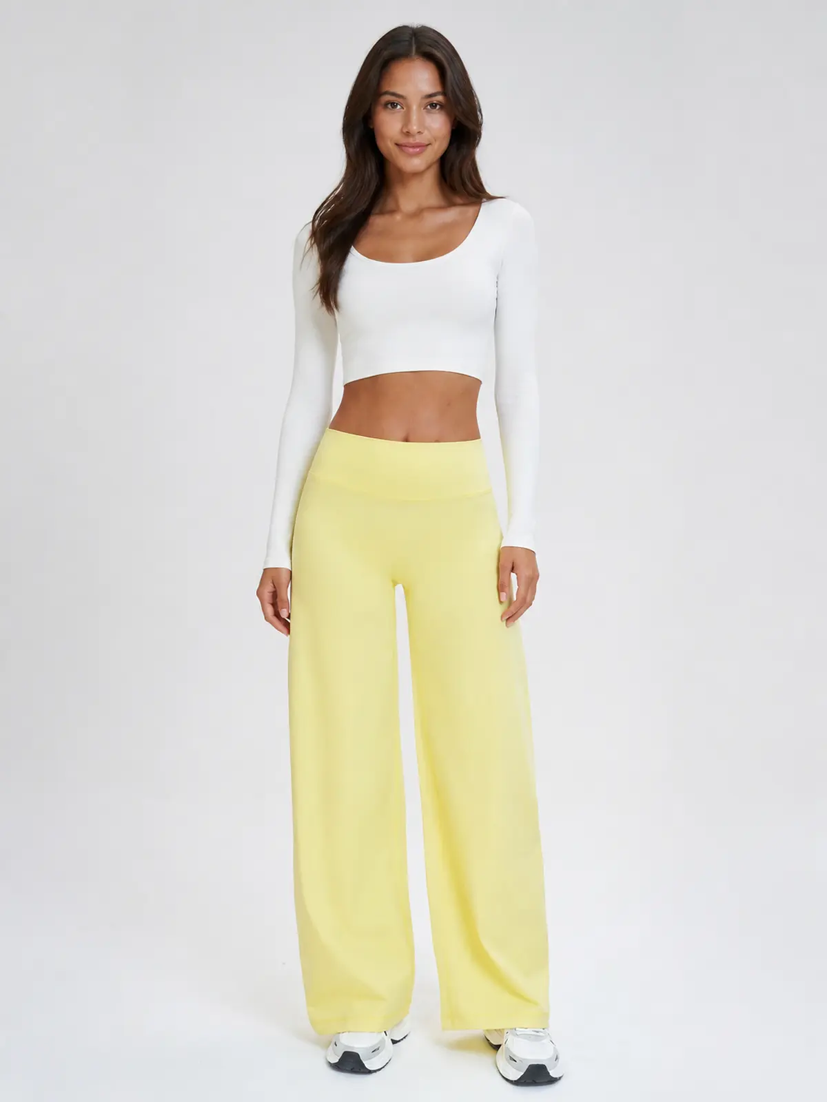 Harbor Verse High-Rise Flare Leggings — studio portrait