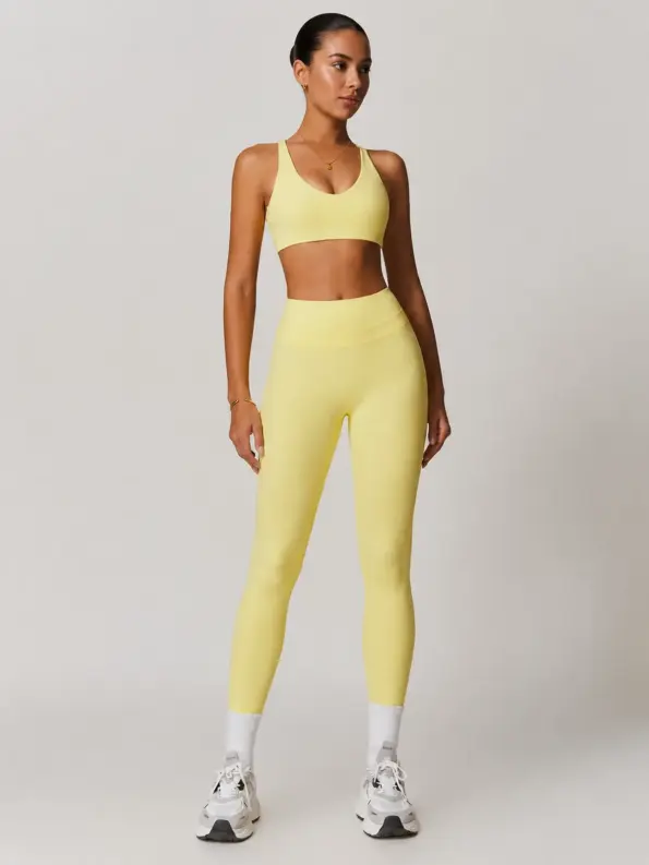 Harvest Circuit Sports Bra and Leggings Set — yellow — general — authoritative variation match