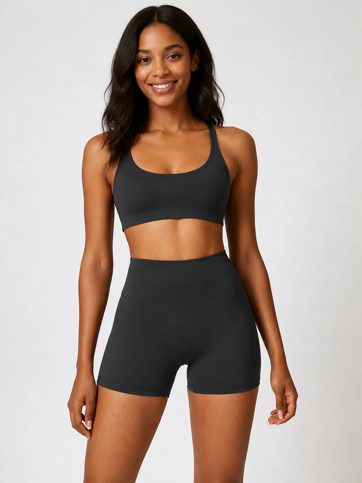 Hearth Ledger High-Rise Bike Shorts — black — bike-shorts — authoritative variation match