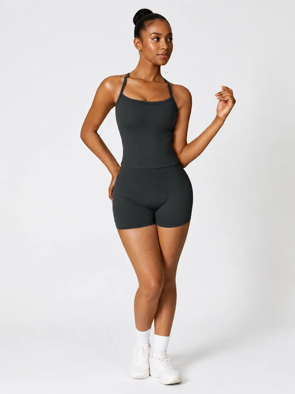 Hearth Ledger High-Rise Bike Shorts — black — general — authoritative variation match