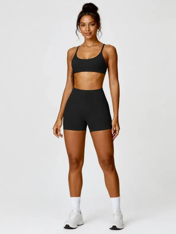 Mistral Thread High-Rise Bike Shorts — black — bike-shorts — authoritative variation match