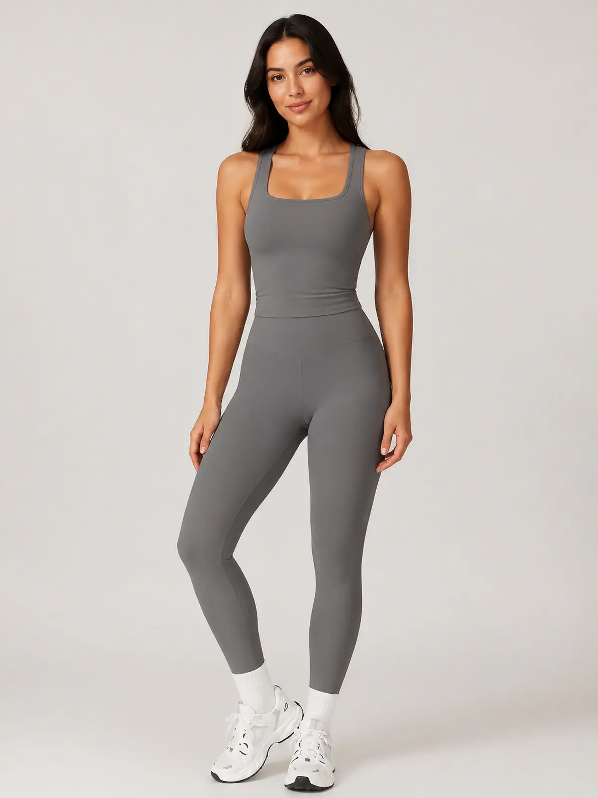 Nimbus Study Square-Neck Tank Top — gray — general — authoritative variation match
