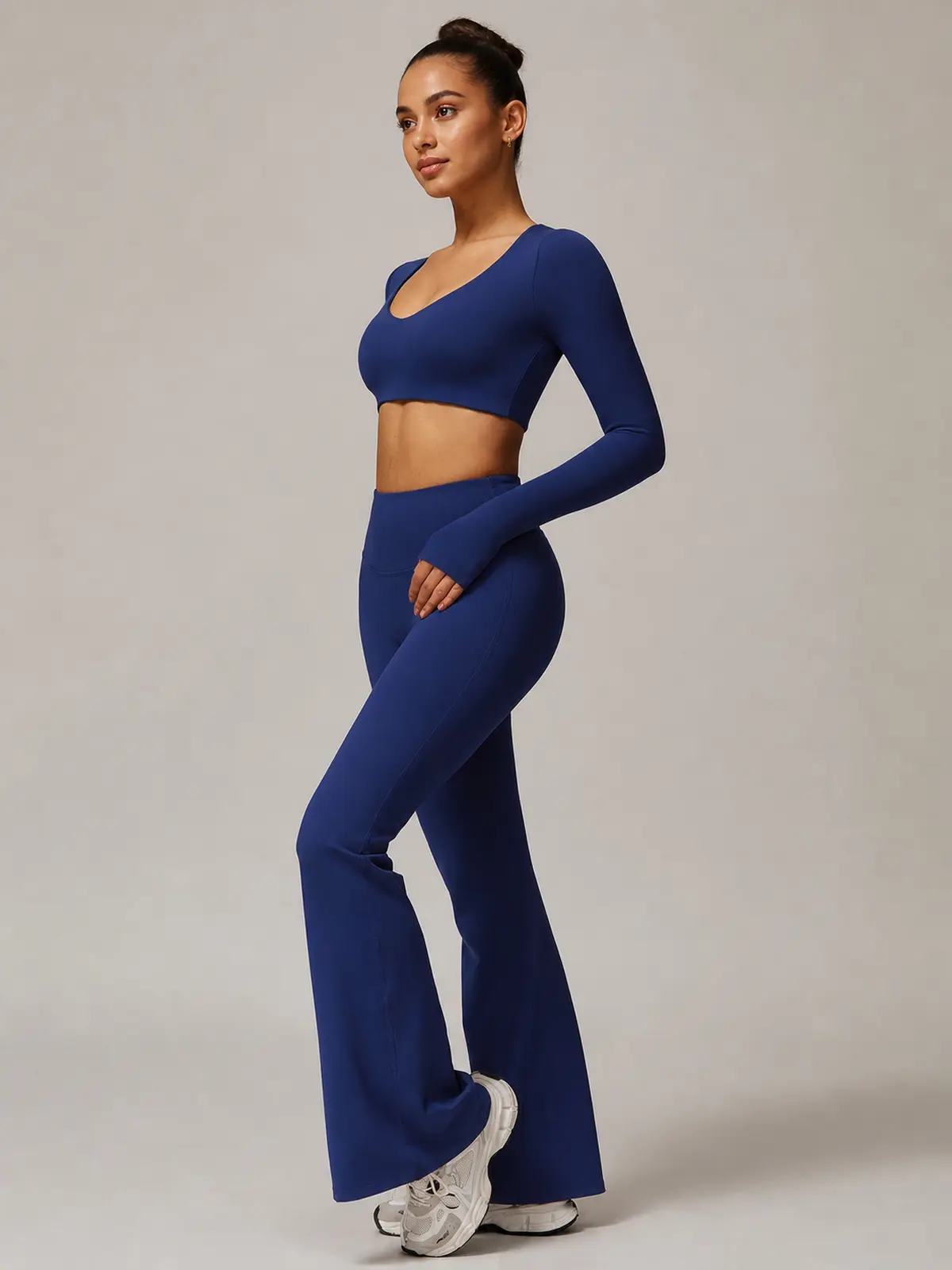 Solar Drift High-Rise Flare Leggings — navy blue — general — authoritative variation match