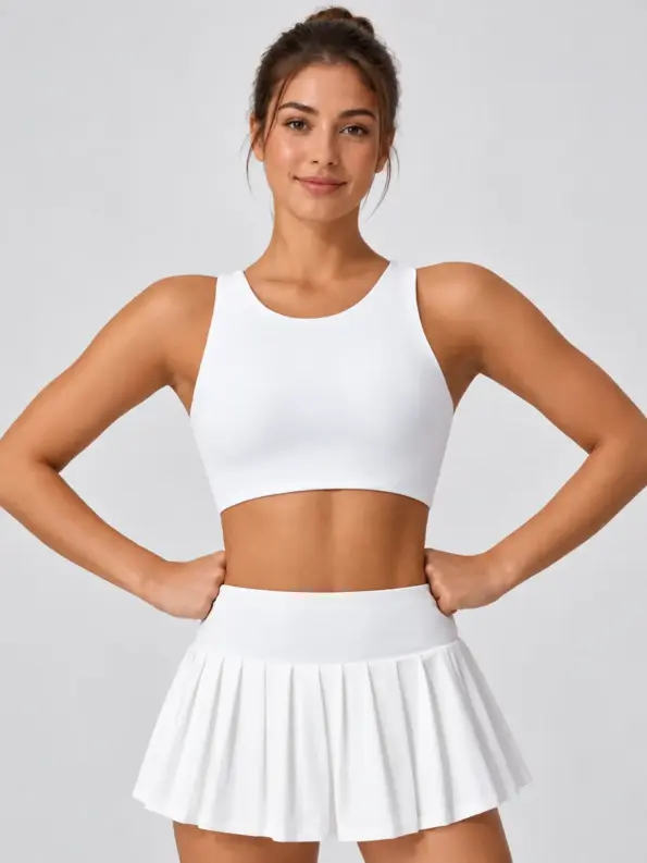 Horizon Vale Asymmetric Open-Back Sports Bra — white — sports-bra — authoritative variation image