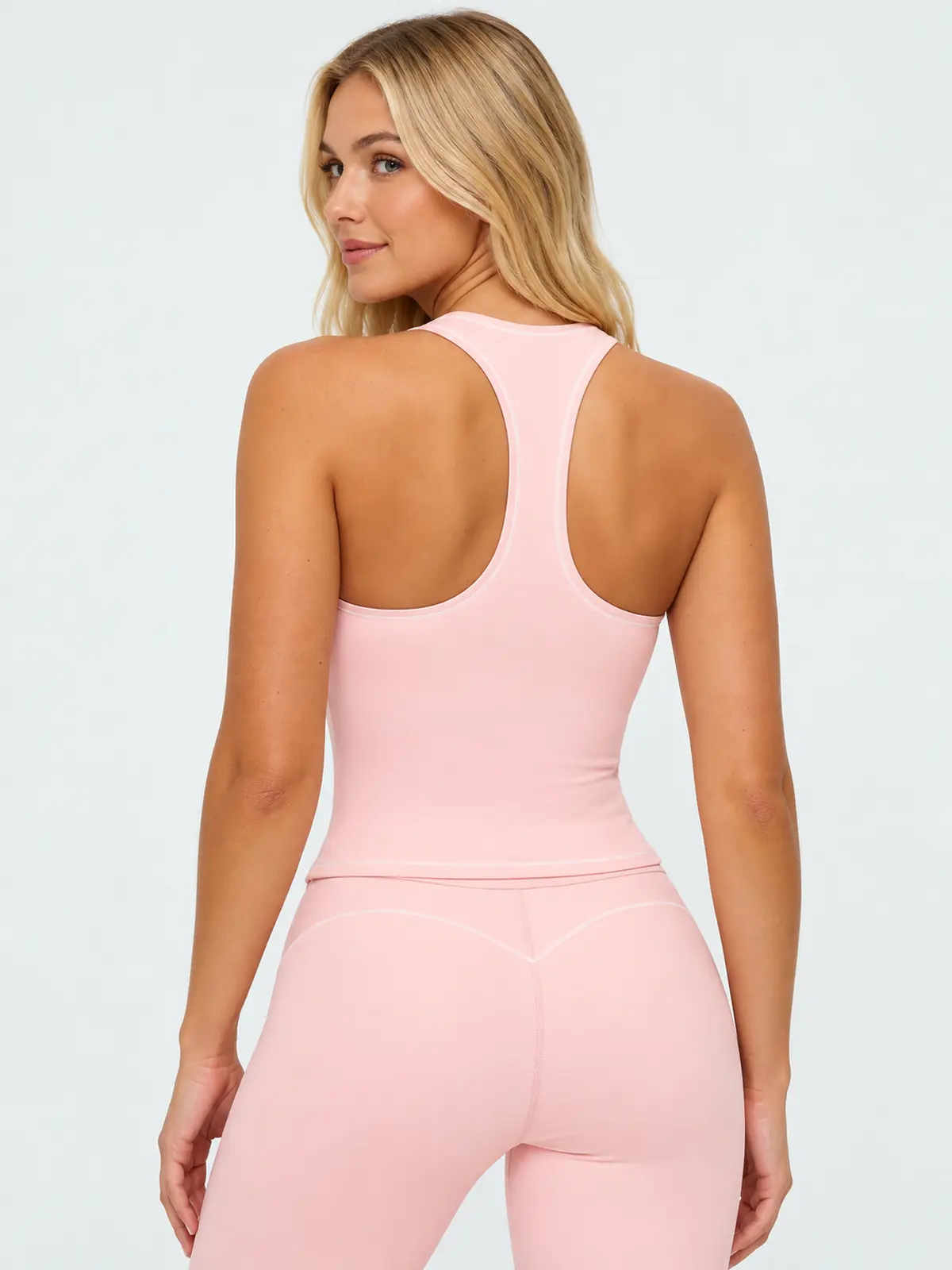 Meadow Current Scoop-Neck Longline Tank Top — light pink — tank-top — authoritative variation match
