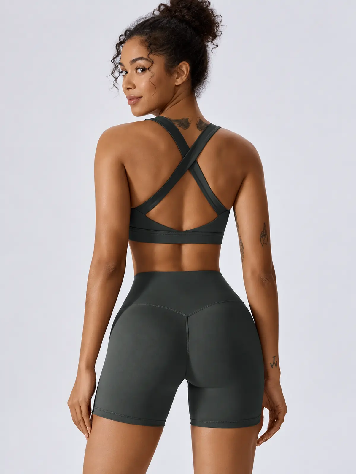 Sagebound Relay Scoop-Neck Sports Bra — black — general — authoritative variation match