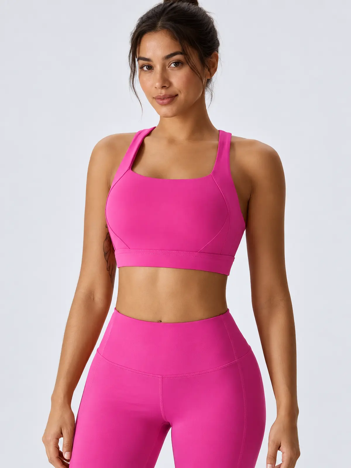 Sagebound Relay Scoop-Neck Sports Bra — magenta — sports-bra — authoritative variation image