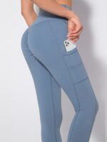 Cozy Harmony Scrunch & Pocket Yoga Pants with Added Style - for Women