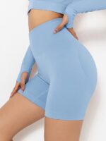 Flaunt Your Curves in These Alluring High Waisted Push Up Scrunch Butt Yoga Shorts - Sexy Flow
